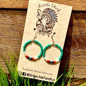 Handmade authentic Indigenous/Native American jewelry *Turquoise sunrise*